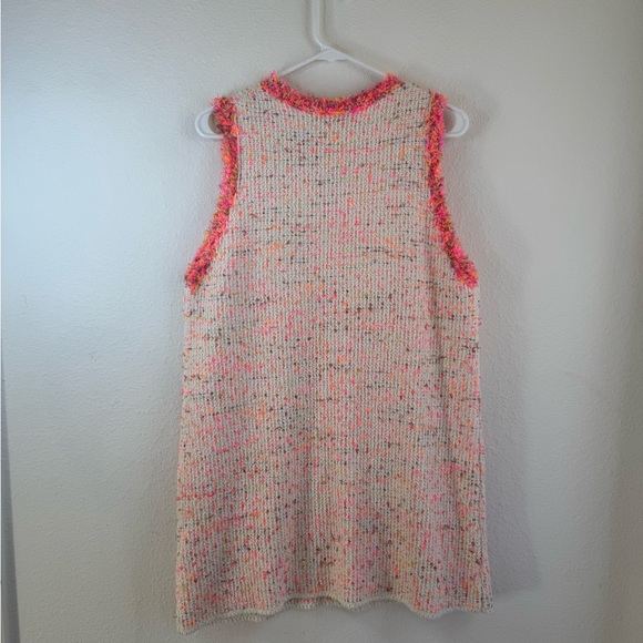 ZARA Tweed Pocket Fluorescent Dress - Picture 10 of 11